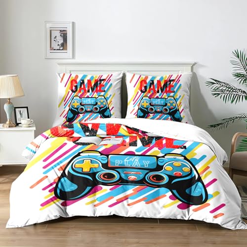 Yzehomijia Juegos de Fundas para edred&oacute;n, Mando de Videojuegos, Estampado Gr&aacute;fico 3D, de...