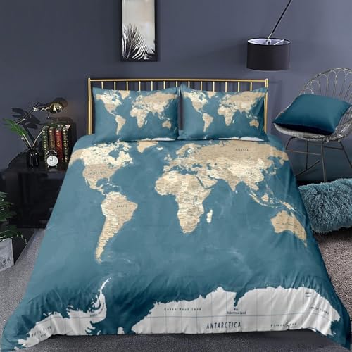 Funda Nordica Cama 135/150 Mapamundi, Funda N&oacute;rdica 240x220 Mapas Antiguos Fundas de Edred&oacute;n...