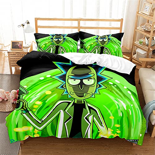 Funda N&oacute;rdica King Size Juego De Cama De Calidad De Hotel Juego De Edred&oacute;n Rick Y Morty Fundas De...