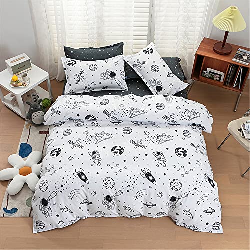 Juego de Ropa de Cama 4 Piezas, Mateju Funda Adulto Infantil Comodo Microfibra con Cremallera,...