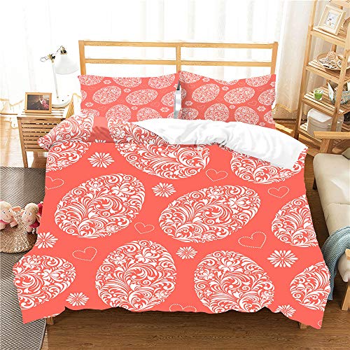 Surwin Juego de 3 Piezas Juego de Ropa de Cama, Microfibra 1 Funda N&oacute;rdica y 2 Funda de Almohada,...