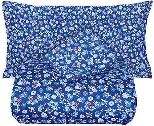 Tommy Hilfiger Nantucket - Juego de funda n&oacute;rdica Denim para cama de matrimonio de 2 plazas, de...