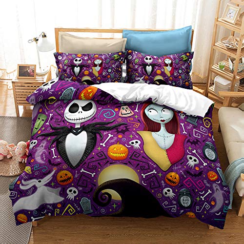 CHAOSE-ESB Juego De Ropa De Cama para Ni&ntilde;os con Funda De Almohada 3D, Cremallera Oculta, Funda...